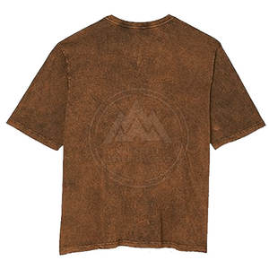 เสื้อยืดลำลองสำหรับผู้ชายเสื้อซักแบบกรดทำจากผ้าฝ้ายสไตล์ล่าสุดสำหรับฤดูร้อน - Product Image 2