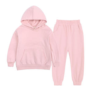Top Premium Quality Customize Sweatshirts Cotton Tracksuits Solid Colors Pullover Kids <b>Hoodies</b> Boys Clothing Sets - Product Image 6
