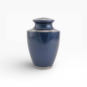 Modern Antique Brass Tone Cremation Urn with Soft Satin Finish and Traditional <b>Memorial</b> Shape - Product Image 5