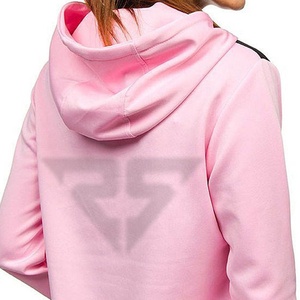 Hot Pink Winter Women Pullover Sudaderas con capucha de algodón de manga larga Sudaderas con capucha de poliéster de tres colores Block Ladies - Product Image 5