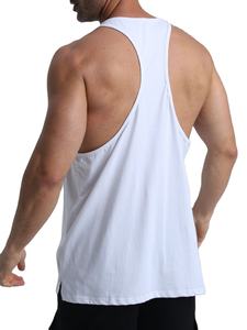 Camiseta sin mangas de alta calidad para hombre, para gimnasio, con logo personalizado OEM, estilo casual, tipo stringer. - Product Image 2