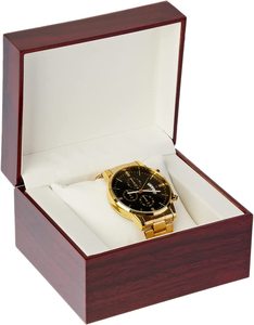 Boîtes à montres individuelles en bois pour hommes et femmes, coffret cadeau en bois pour montre-bracelet avec coussin - Product Image 5