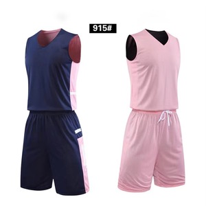 Conjuntos de Uniformes de Baloncesto Premium para Adultos, Hechos a Medida, Tallas Grandes, Camisetas sin Mangas, Pantalones Cortos, Fabricante OEM ODM, 100% Poliéster - Product Image 5