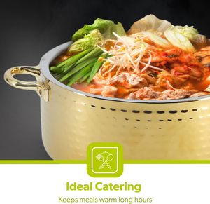 Table Ready Meal Holding Casserole Planned for Social Dinners Supporting Continuous Warmth & Comfortable Sharing Meal Together - Product Image 2