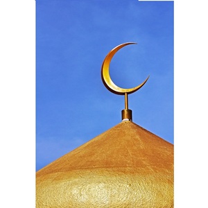 Imple esesign Brass ososque inaret in URE Rass para Mosque Decoration resrescent oon Rass osque inaret - Product Image 2