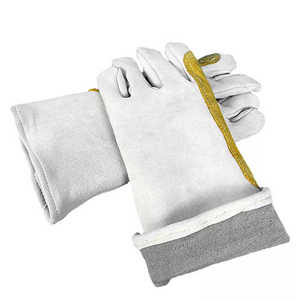 Guantes de trabajo de seguridad resistentes al calor Guantes de soldadura de protección de manos al por mayor Precio barato Nuevo último diseño Guantes de trabajo de soldador - Product Image 5