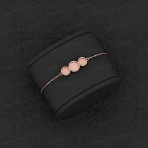 Genuino 925 Plata 8mm 6mm taza en blanco probar pulsera ajuste joyería DIY componentes para cenizas resina trabajo leche materna recuerdos - Product Image 4