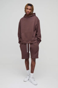 Sudadera con Capucha Larga de Forro Polar para Hombre, Tallas Grandes, con Bolsillos, Estampado Digital y Bordado, de Algodón Pesado de Calidad, Tendencia Invierno 2025 - Product Image 3