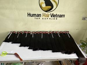 Precio directo de fábrica Cutícula sin procesar alineada Natural recto Color negro Remy Virgen Super doble dibujado vendedor vietnamita - Product Image 4