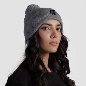 Bonnet GA Pom en gris, style sportif - Product Image 3