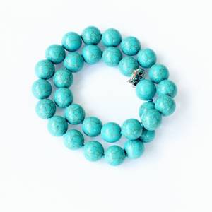 Collar con cuentas de sodalita natural, collar de cuentas redondas lisas de sodalita de 8mm, hecha a mano gargantilla de cristal, joyería con cuentas - Product Image 2