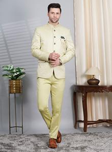 Zed Club ชุดสูท2ชิ้นผ้าโพลีเอสเตอร์มีกระดุมปกคอตั้งแบบปกติระบายอากาศได้ยาวชุดปาร์ตี้ทรงแบน - Product Image 2