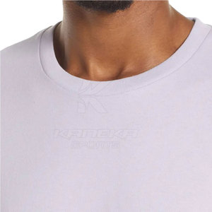 T-shirt surdimensionné personnalisé 100% coton pour homme - Haute qualité, respirant, séchage rapide, taille plus, coupe régulière, vêtements décontractés pour l'extérieur - Product Image 6