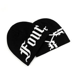 Custom Logo Trendy Jacquard Knitted <b>Beanie</b> Stylish Street Hip-hop Fashion Hat 3D Embroidery Free Size Warmth for Cold Weather - Product Image 6