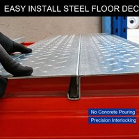 Plancher en acier |   Dalle composite facile à installer pour projet de stade |   Plancher métallique fiable pour la structure de bâtiments commerciaux