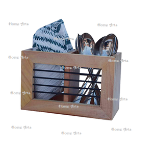 Porte-couverts en bois au design simple, de haute qualité, pour la table, à prix abordable - Product Image 4