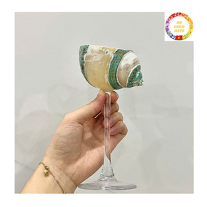 แก้วไวน์เปลือกหอยทำด้วยมือสำหรับงานแต่งงานบาร์งานปาร์ตี้และของตกแต่งบ้าน - Product Image 5