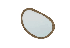 Eco-friendly <b>Mirror</b> Durable Lightweight Easy Mount on Any Wall Decor Modern Design Style Made from Sustainably Sourced <b>Wood</b> - Product Image 4