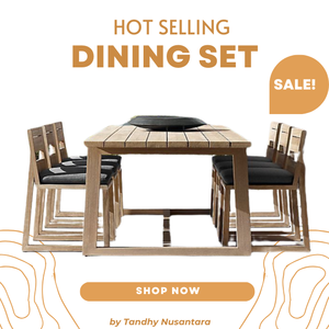 Juego de mesa de comedor de diseño americano súper cómodo con cojín de tela Juego de sillas de comedor Precio al por mayor - Product Image 4