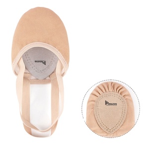 Chaussons de danse en toile personnalisés à bout fendu avec sangle élastique, légers, flexibles et confortables pour la pratique des filles et des femmes - Product Image 6