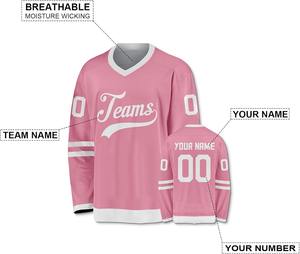 Jerseys de práctica de hockey sobre hielo profesional logotipo personalizado al por mayor ropa de entrenamiento transpirable de peso pesado tela duradera OEM - Product Image 2