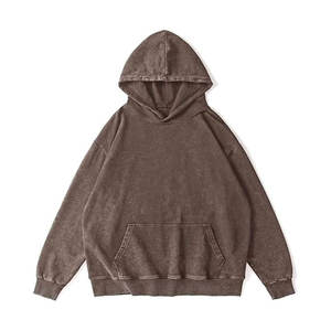 Fabricants de sweats à capuche lavés à l'acide pour vêtements de douane 400 500 Gsm sweats à capuche surdimensionnés en molleton de coton à manches longues - Product Image 1