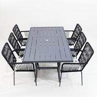 Comehome CH Factory Vietnam Moderne Rattan-Gartenmöbel-Set mit Ei-förmigem Design für Elegante Außenbereiche
