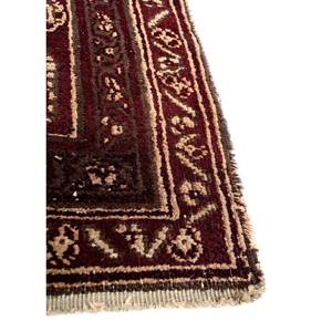 Alfombra Kiaan Grande de Lana Anudada a Mano, Diseño Geométrico Abstracto Rojo Naranja, Rectangular, para Entrada, Pasillo, 9x12 - Product Image 4