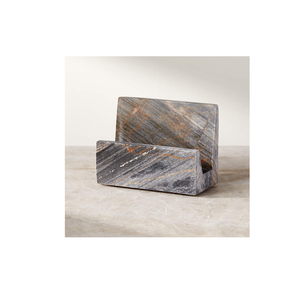 Tarjetero de mármol de forma cuadrada para restaurante de hotel y boda real tbale Top artículos decorativos y venta - Product Image 1