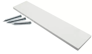 Plato de Lanzamiento de Goma Moldeada Blanca Sólida HRM Más Vendido con Tres Púas Metálicas, Ligero e Impermeable para Béisbol y Sóftbol - Product Image 2