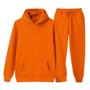 Chándal de lana con cremallera completa para hombre con brazos en contraste y rayas en joggers, conjunto de chándal con capucha atlética, conjuntos de sudor de ropa activa - Product Image 6