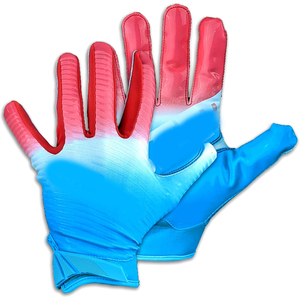 100% Guantes de fútbol americano personalizados de primera calidad Diseña tu propio logotipo Guantes de agarre Juegos de entrenamiento Uniforme de fútbol impreso personalizado - Product Image 3