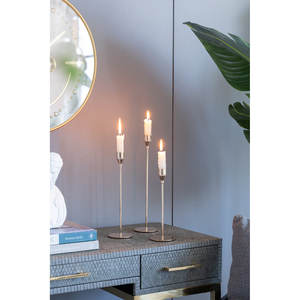 Stunning Aluminum Metal <b>Candle</b> Holder With Black Finish Perfect for Adding a Majestic Touch to Home and Christmas Decor - Product Image 3