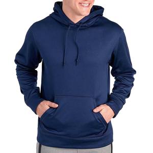 Fabricantes personalizados Polar Fleece Pullover Sweaters Hombres Algodón Poliéster Hombres Sudaderas con capucha - Product Image 2
