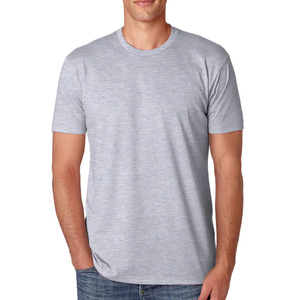 Gris chiné foncé CVC Heather T-shirts Next Level Next-Level Mens Premium CVC Crew Neck Factory Wholesale Tri-blend T-shirts - Product Image 1