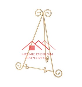 Support de plaque en métal fait main fini or 2025 support de plaque supérieure de comptoir de cuisine - Product Image 1