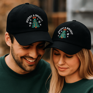 Gorras de Diseño Navideño, Gorras de Béisbol de 6 Paneles con Bordado Personalizado, Tela Vaquera Lavada, Etiqueta Tejida, Visera Curva Sin Estructura - Product Image 3