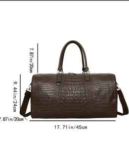 2025สินค้ามาใหม่กระเป๋าทรงดัฟเฟิลหนังแท้สำหรับผู้หญิงกระเป๋าหนังสำหรับเดินทาง - Product Image 6