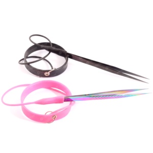 Pinzas para pestañas profesionales con logotipo personalizado, brazaletes de goma de silicona, Protector de banda para muñeca, venta al por mayor - Product Image 5