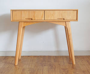 Table console Rere Moderne en cadre en bois de teck massif avec finition en bois de couleur et matériau de haute qualité pour une utilisation en intérieur - Product Image 3