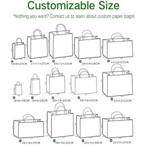 <span class=keywords><strong>Sac</strong></span> en papier kraft brun en gros avec poignée classique, <span class=keywords><strong>sac</strong></span> d'emballage biodégradable jetable pour vêtements, chaussures, cadeaux - Product Image 6