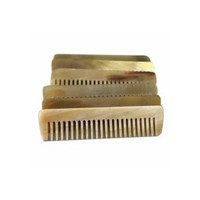 Peigne en corne de luxe pour outils de coiffure à un prix raisonnable Design Unique peigne en corne de vache naturel pour barbe et soins capillaires