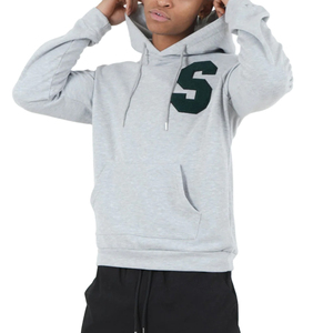 Sweat-shirt pour homme en coton imprimé brodé, coupe régulière, unisexe, imperméable, respirant, poids lourd, logo personnalisé des fabricants, automne - Product Image 3