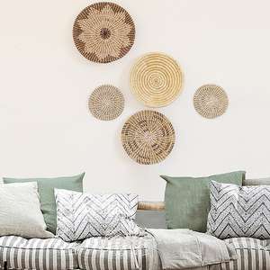 Plaques en jonc de mer, benne murale, décoration de maison, panier naturel suspendu - Product Image 6