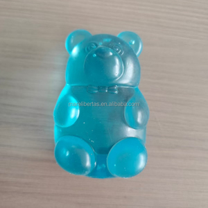 ตุ๊กตาหมีใสบีบได้: ของเล่นบีบคลายเครียดน่ารักสำหรับเด็กและผู้ใหญ่ หมีบีบนุ่มพิเศษบรรจุน้ำตาล - Product Image 1