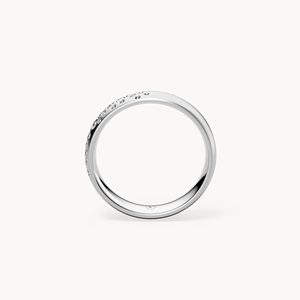Bague de mariage sertie de diamants dispersés 4,5 mm - Product Image 5