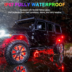 Cao BRIGHT RGB màu 16 chip đèn đá 4/6/8/10/12 vỏ dẫn đèn đá cho xe Jeep xe tải offroad thuyền - Product Image 3
