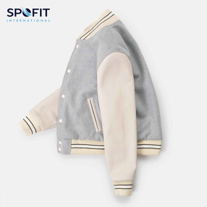 Varsity Baseball Letterman Jacket Wool Sleeve Veste d'hiver unisexe de qualité supérieure avec broderie Design respirant pour hommes - Product Image 4