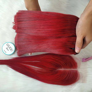 Paquets de cheveux humains vierges non traités Extensions vietnamiennes brutes Remy Grade Machine Double trame pour Styles de dentelle HD CHEVEUX lâches - Product Image 6