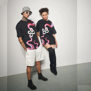 Fabricant en gros INNOVEARS Toile de coton lourde 220 g/m² Impression anti-froissement 100% coton Coupe classique 3D Puff Homme - Product Image 3